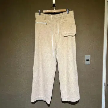 SUNSEA 22AW 코듀로이 와이드 팬츠 베이지