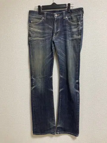 남성용 비기 스키니 플레어 핏 청바지 L 사이즈