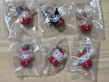 산리오 캐릭터즈 딸기 메지루시 액세서리 컴플리트 세트