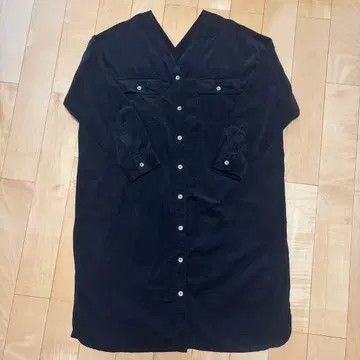 제나 에스파스 메르베유 코듀로이 V넥 원피스