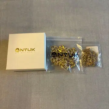 ONYUK 금도금 체인 목걸이 2세트