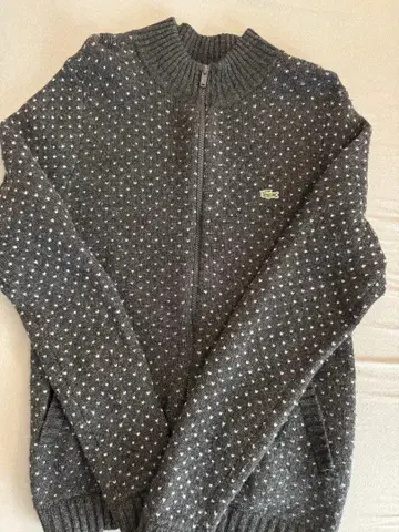 Lacoste 다크 그레이 니트 스웨터