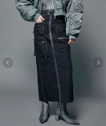 MAISON SPECIAL / 멀티 포켓 레이어드 카고 스커트