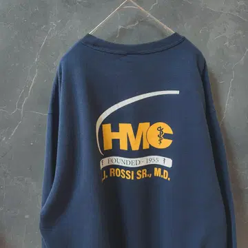 PORT & COMPANY 의료계 프린트 맨투맨 네이비 L HMC