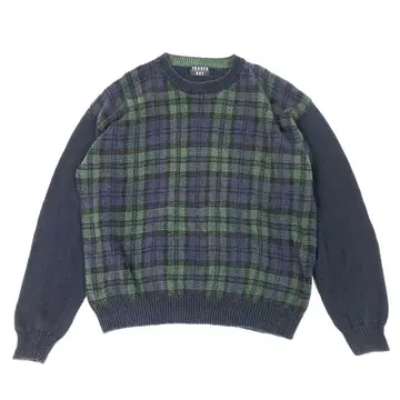 [ 90's ] TRADER BAY 체크 무늬 니트 스웨터