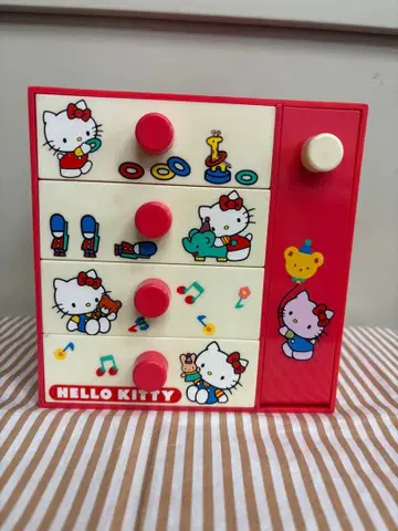 산리오 레트로 HELLO KITTY 미니 서랍장