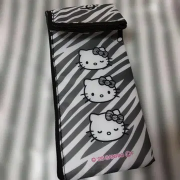 헬로키티 헤어 고데기 케이스 제브라 패턴