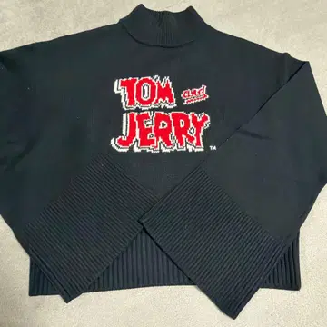 SNIDEL 톰과 제리 니트 블랙 원사이즈
