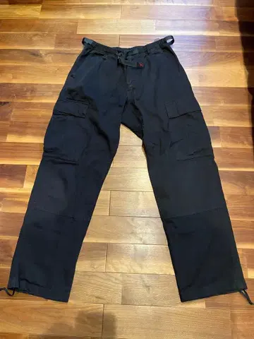 그라미치 블랙 코튼 카고 팬츠 M