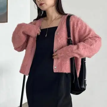 CAPRICEUX L'EMAGE 핑크 가디건