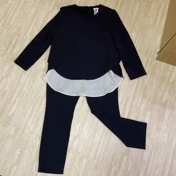 Sov. 네이비 팬츠 수트 38 덥스타 셋업 수트