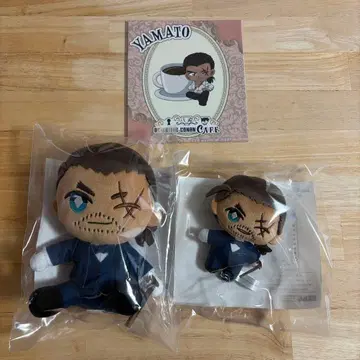 명탐정 코난 세가 럭키 쿠지 아트 패널 봉제 인형 야마토 칸스케