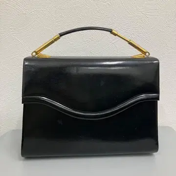 T10204 클래식 블랙 가죽 핸드백