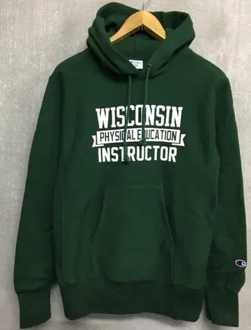 챔피온 리버스 위브 WISCONSIN 맨투맨 후드티