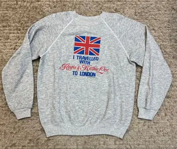 90s 맨투맨 HANES USA 유니언 잭 런던