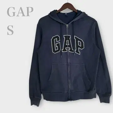 갭 빅 로고 집업 후드티 네이비 S 캐주얼