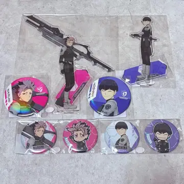 괴수 8호 나루미 겐 호시나 소우시로 아크릴 스탠드 캔뱃지 오로라