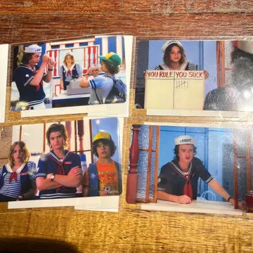 클리어 카드 스트리트 파이터 스트렌저 싱스 스티브 더스틴 로빈