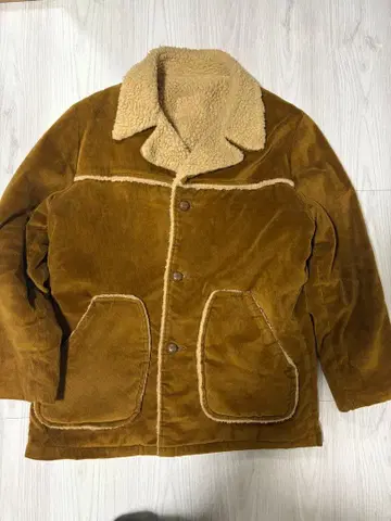 코듀로이 보아 자켓 런치 코트 빈티지