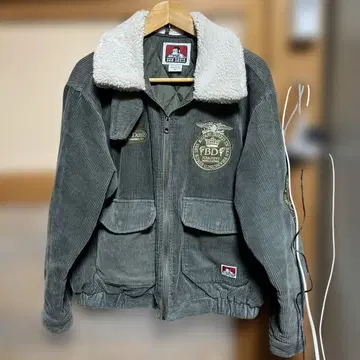 BEN DAVIS 벤데이비스 코듀로이 점퍼 그린 m