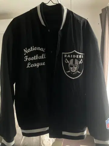 NFL 레이더스 바시티 자켓 L 사이즈