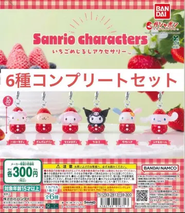 산리오 캐릭터즈 딸기 메지루시 액세서리