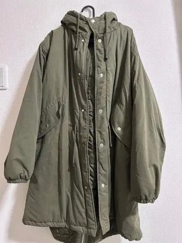 niko and - 카키 충전솜 모즈 코트