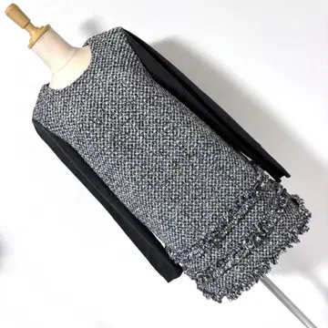 갤러리 비스콘티 벨로아 리본 트위드 펄 튜닉 c