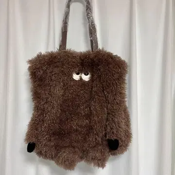 ROOTOTE 퍼 토트백 브라운