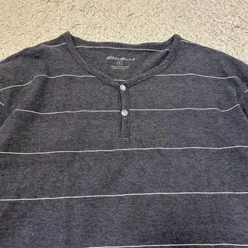 새상품급 Eddie Bauer 롱t 긴팔 티셔츠 헨리넥 보더