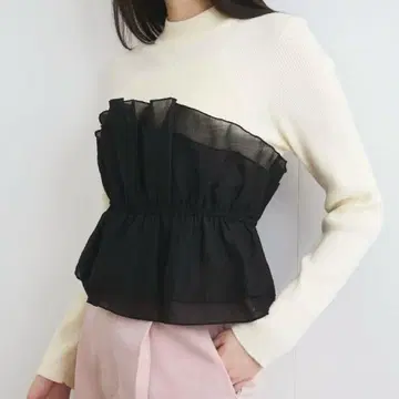 VIS 뷔스티에 도킹 니트