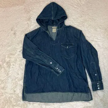 Sanca 후드 부착 데님 셔츠