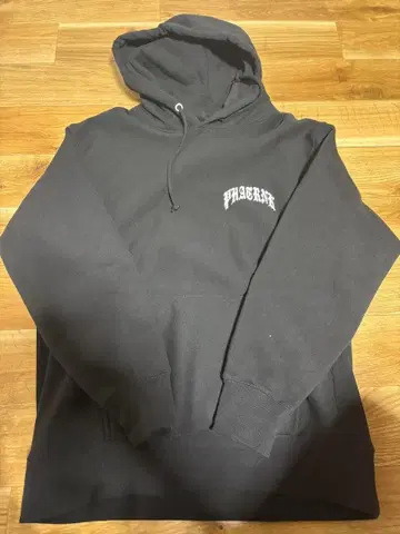 PHATRNK 블랙 후드티 속기모 그리스도 패턴