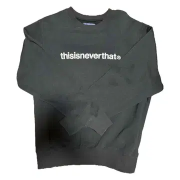 thisisneverthat 블랙 맨투맨 M 네버댓