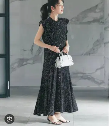 라부티크 봉봉 [ miki 감수 ] 도트 프린트 머메이드 원피스