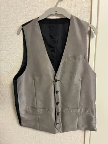 그레이 수트 베스트 5 버튼