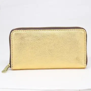 kissora 키소라 라운드 지퍼 장지갑 골드