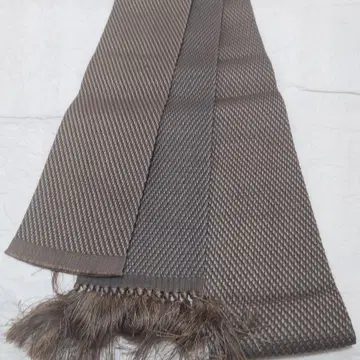 남자 순수 실크 치쿠젠 원조 하카타오리 진색 남성용 오비 (919)