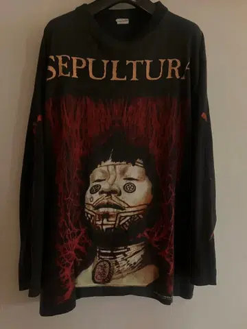 Sepultura 롱 슬리브 티셔츠