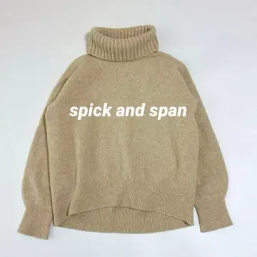 새상품급 캐시미어 블렌드 베이지 터틀넥 니트 스웨터