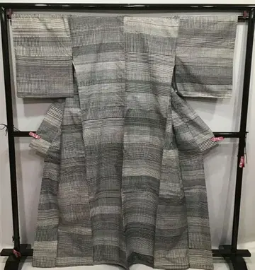 [ 1600 ] 명주 격자 이중 기모노