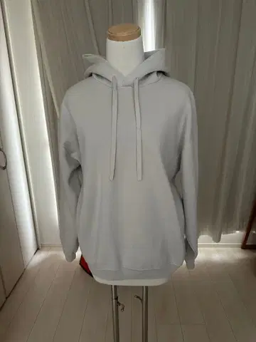 BEAUTY&YOUTH 그레이 후드 부착 후드티