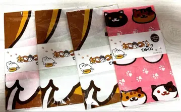 고양이 앳홈 수건 4개 세트