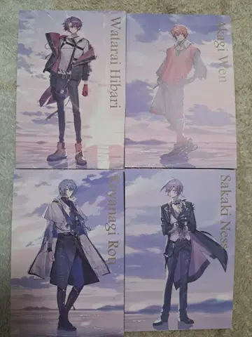 니지산지 COUNTDOWN 마네키네코 콜라보 엽서 남자 세트