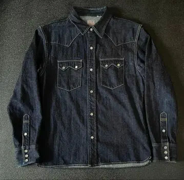 새상품급 THE FLATHEAD 데님 웨스턴 셔츠 7002W 사이즈 4