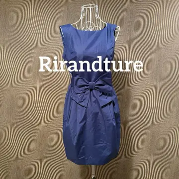 Rirandture 리본 벨트 원피스 슬리브리스 원피스