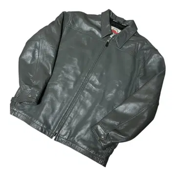 새상품급 AVIREX 아비렉스 가죽 자켓 2XL 그레이 흠집 있음