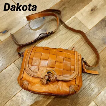다코타 뜨개질 숄더백 가죽 숄더 조절 가능