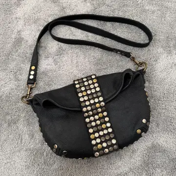 TRES 00s archive Real Leather bag Black