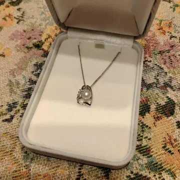 [ 새상품 ] 진주 목걸이 지르코니아 포함